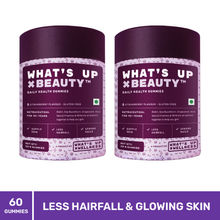 What's Up Wellness Beauty Gummies With Biotin, Zinc, Folic Acid For Hair, Skin & Nails - Pack of 2