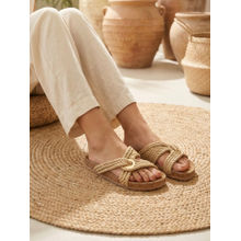 Indifeet Women Cream Sandals