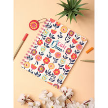 Doodle Collection B5 Hardcover Wiro Notebook,160 Ruled Pages,80gsm,100+ Stickers Carpe Diem