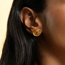 Shaya by CaratLane Forged by Hardships Earrings in Gold Plated 925 Silver