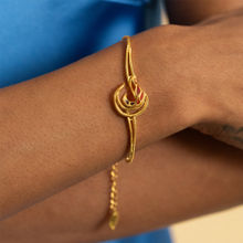 Shaya by CaratLane Forged by Hardships Bracelet in Gold Plated 925 Silver