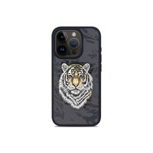 Treemoda Polo Tiger Embroidered Leather Back Case