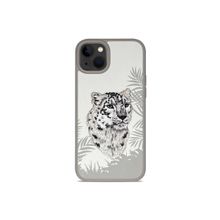 Treemoda Snow Leopard Embroidered Leather Back Case