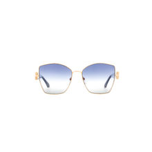 Ana Hickmann Women Sunglasses Gold Metal Frame & Blue Colored Lens (AH328005ASG) (60)