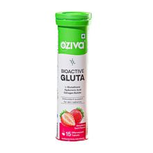 OZiva Bioactive Gluta Fizzy ( L-Glutathione, Asthaxanthin) to Reduce Cellular Damage - Strawberry
