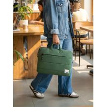 DailyObjects Stria Pro Laptop Bag With Handle - Pine