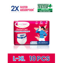 Everteen Disposable Overnight Period Panties for Heavy Flow, L-XL Panty