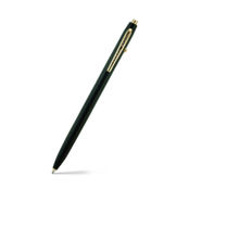 Pennline Shuttle Matte Black Gold Trims Ballpoint Pen