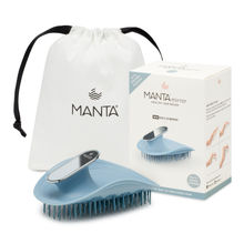 MANTA Mirror Healthy Hair & Scalp Brush Blue