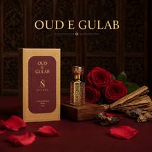 NISARA Oud E Gulab - Attar For Men & Women,Long Lasting Perfume With Plum,Rose & Vanilla Fragrance