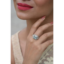 Lulu & Dorro Women Aqua Stones Ring