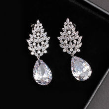 Peora Silver Plated Genuine AAA Swiss Zircon Drops & Danglers Earring For Women Girls (PX9E01)