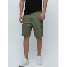 Selected Green Mid Rise Cargo Shorts
