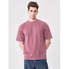 RHINO CULT Pink Cotton Solid T-Shirt