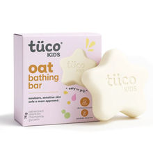 TuCo Kids Oat Bathing Bar - Soap-Free, Ph 5.5, Amoeba-Shaped
