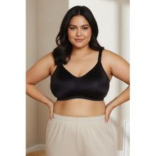 Zivame Mircale Series Non-wired Super Support Bra - Jet Black Black