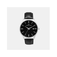 Darren Clark Mens Black Analog Leather Watch 1001F-L0104 (M)