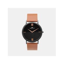 Darren Clark Mens Black Analog Leather Watch 1005R-L0404 (M)