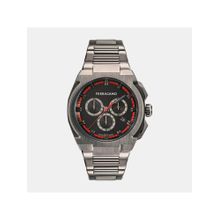 Ferragamo Men Black Chronograph Stainless Steel Watch Sfk200423 (M)