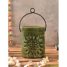 The 7 DeKor Flower Cut Olive Big Lantern