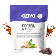 OZiva Protein & Herbs for Men,for lean muscle,Better Stamina and Recovery,Cafe Mocha