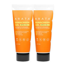 Arata Sunscreen SPF 50+ PA+++ Sunscreen Gel - Pack Of 2