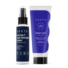 Arata Volume & Definition Hair Styling Kit - Sea Salt Hair Texture Spray & Hair Gel