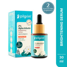 Pilgrim 2% Alpha Arbutin & 3% Vitamin C Brightening Serum, Fades Pigmentation & Brightens Skin