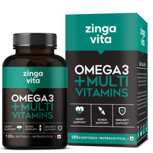 Zingavita Fish Oil With Multivitamins & Omega 3 Mercury Free Formula for Men & Women