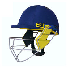 DSC Bouncer Blue Cricket Helmet With Adjustable Steel Grill Light Weight For Men & Boys