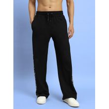 WEARDUDS Black Waltz Relaxed Fit Printed Track Pant