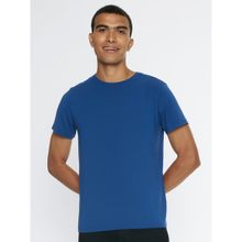 Smugglerz Inc. Men's Soft Stretch Round Neck T-shirt Poseidon Blue
