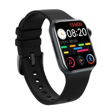 I KALL W3 Smart Watch 1.72 inches HD Display, BT Calling, SPO2, IP67 Waterproof (Black)