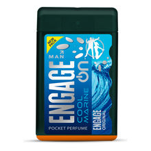 Engage On Cool Marine Pocket Perfume For Men, Citrus & Fresh, Skin Friendly, Long-Lasting