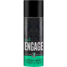 Engage Ocean Zest Deodorant for Men, Citrus & Aqua, Skin Friendly, Long-Lasting