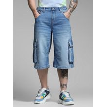 Jack & Jones Loose Fit Blue Shorts