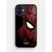 Macmerise Sketch Out Spiderman - Glass Case For iPhone 12