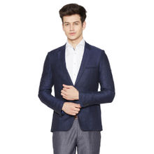 Bruun & Stengade Navy Blue Solid Blazer