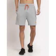 Club York Men Grey Textured Shorts