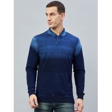 Club York Indigo Blue High Neck Sweatshirt