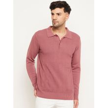 Club York Dusty Pink Polo Neck Sweater