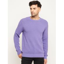 Club York Lavender Round Neck Sweater