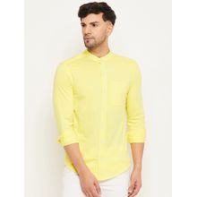 Club York Lemon Yellow Solid Shirt