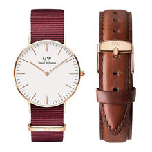 Daniel Wellington Classic Roselyn 36mm & 18mm St Mawes Strap Watch Gift Set