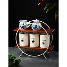 Brick Brown Brown Pearl Circular Home & Kitchen Organizer Rack