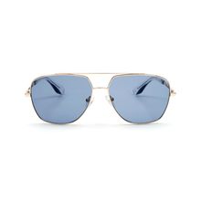 Velocity Eyewear Lux Eyewear Gold 861 Blue Square Sunglasses