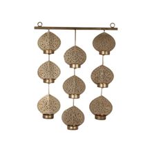 Amaya Decors Hanging Leaves Tealight Holder Gold