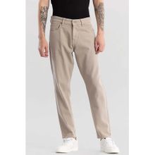 Snitch Loose Leisure Beige Baggy Fit Jeans