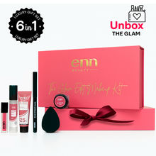 ENN The Glam Edit Makeup Kit, DD Cream, Kajal, Lipstick, Tint, 4-in-1 Mist & Blender Gift Set