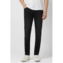 Peter England Men Black Light Wash Jeans